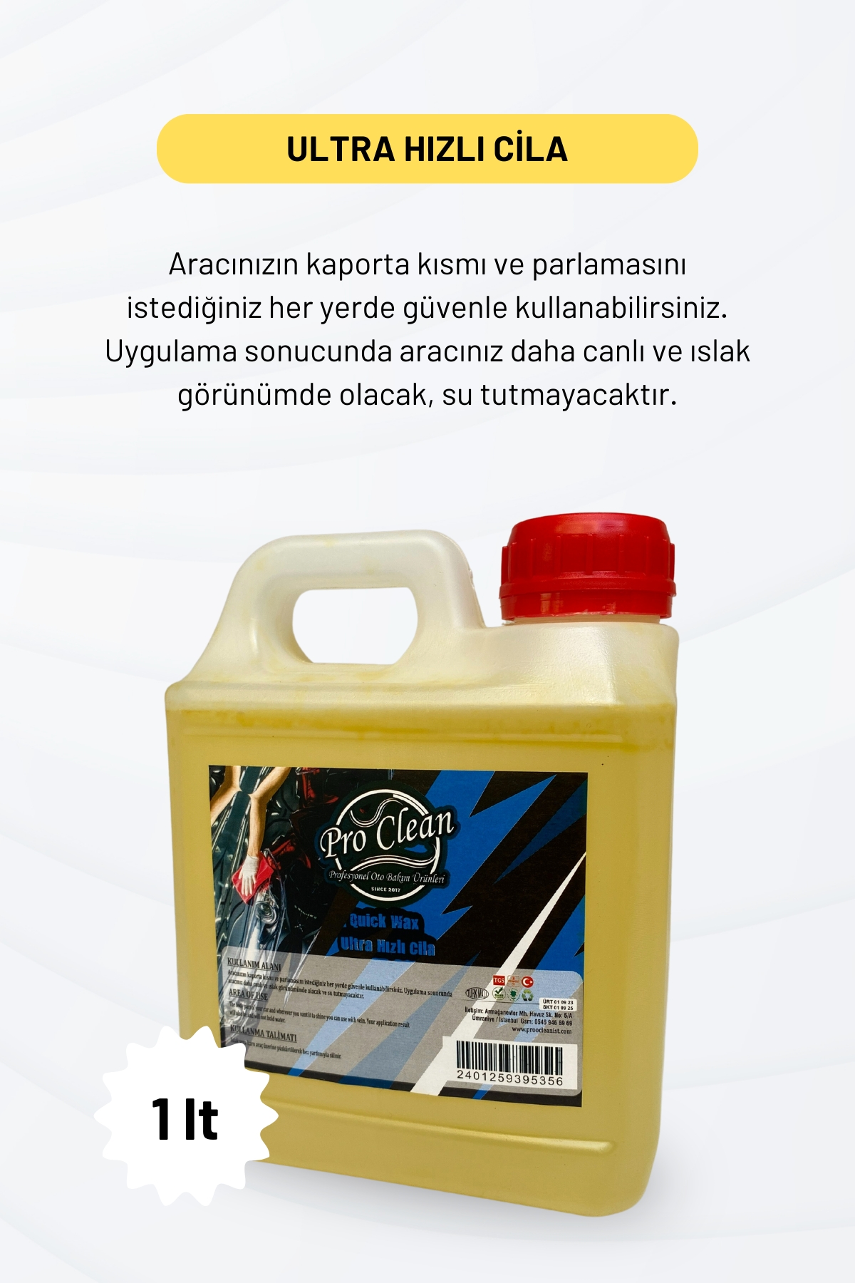 PROOCLEAN%20Seramik%20Görünümlü%20Ultra%20Hızlı%20Cila%201%20lt.