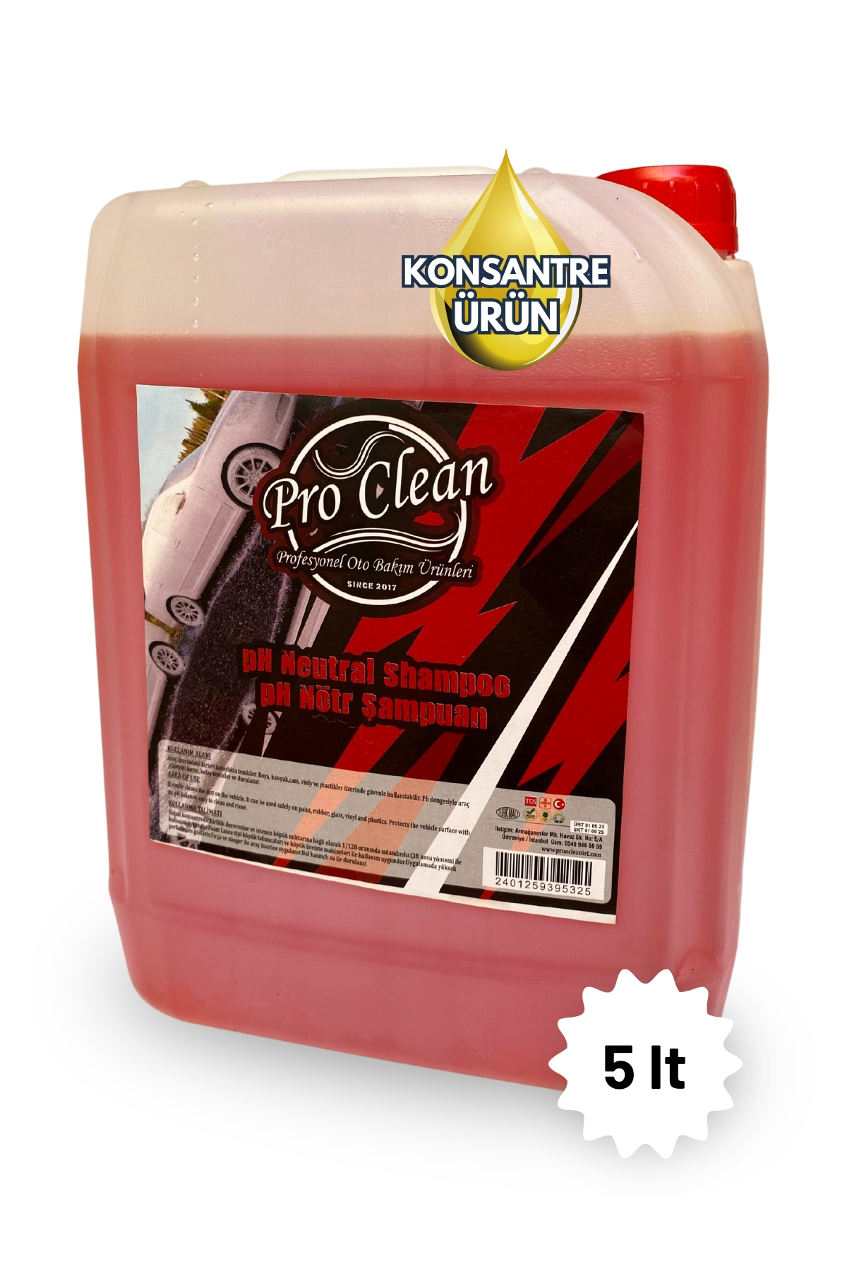 PROOCLEAN%20Ph%20Nötr%20Oto%20Şampuanı%205lt