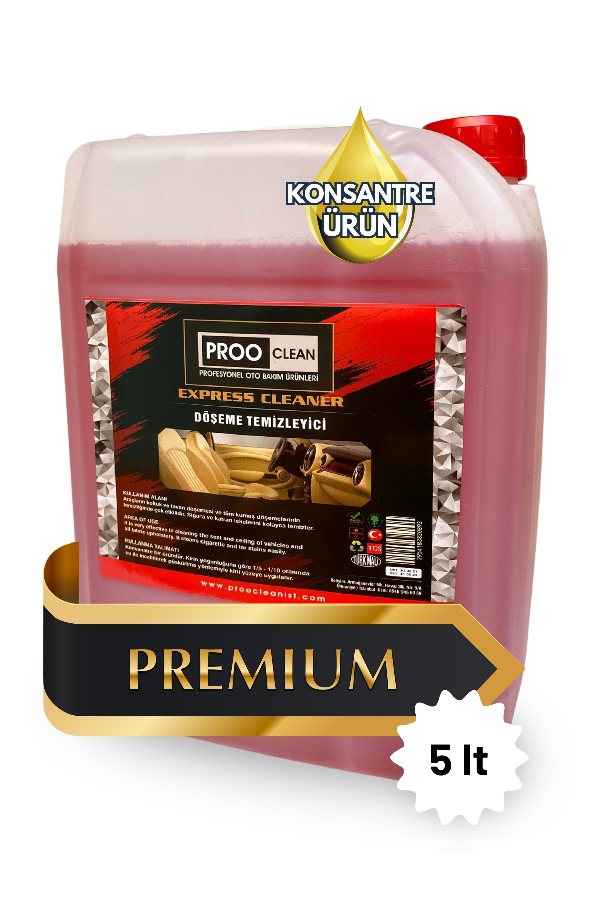 ProClean%20Oto%20Döşeme%20Temizleyici%20Premium%205lt