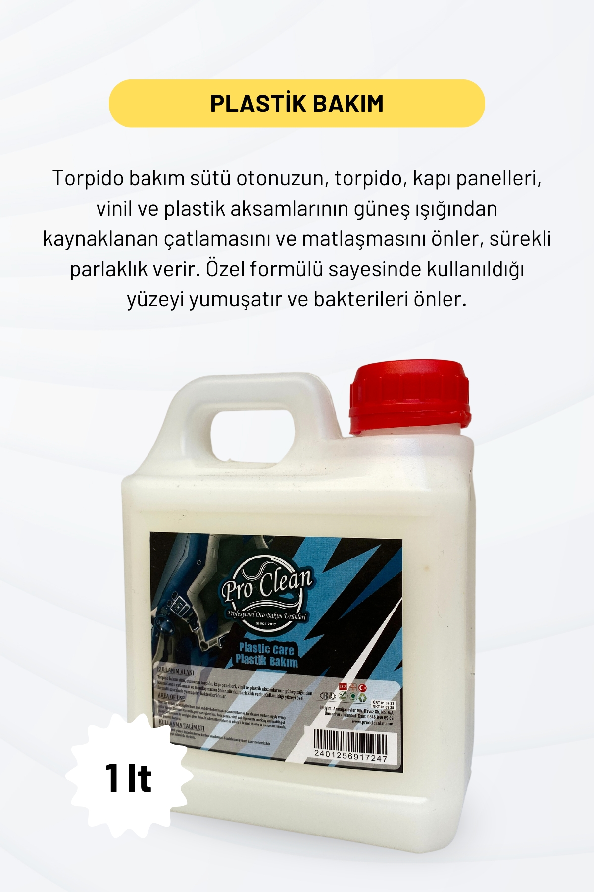 PROOCLEAN%20Plastic%20Care%20Plastik%20Bakım%20SÜT%201Lt.