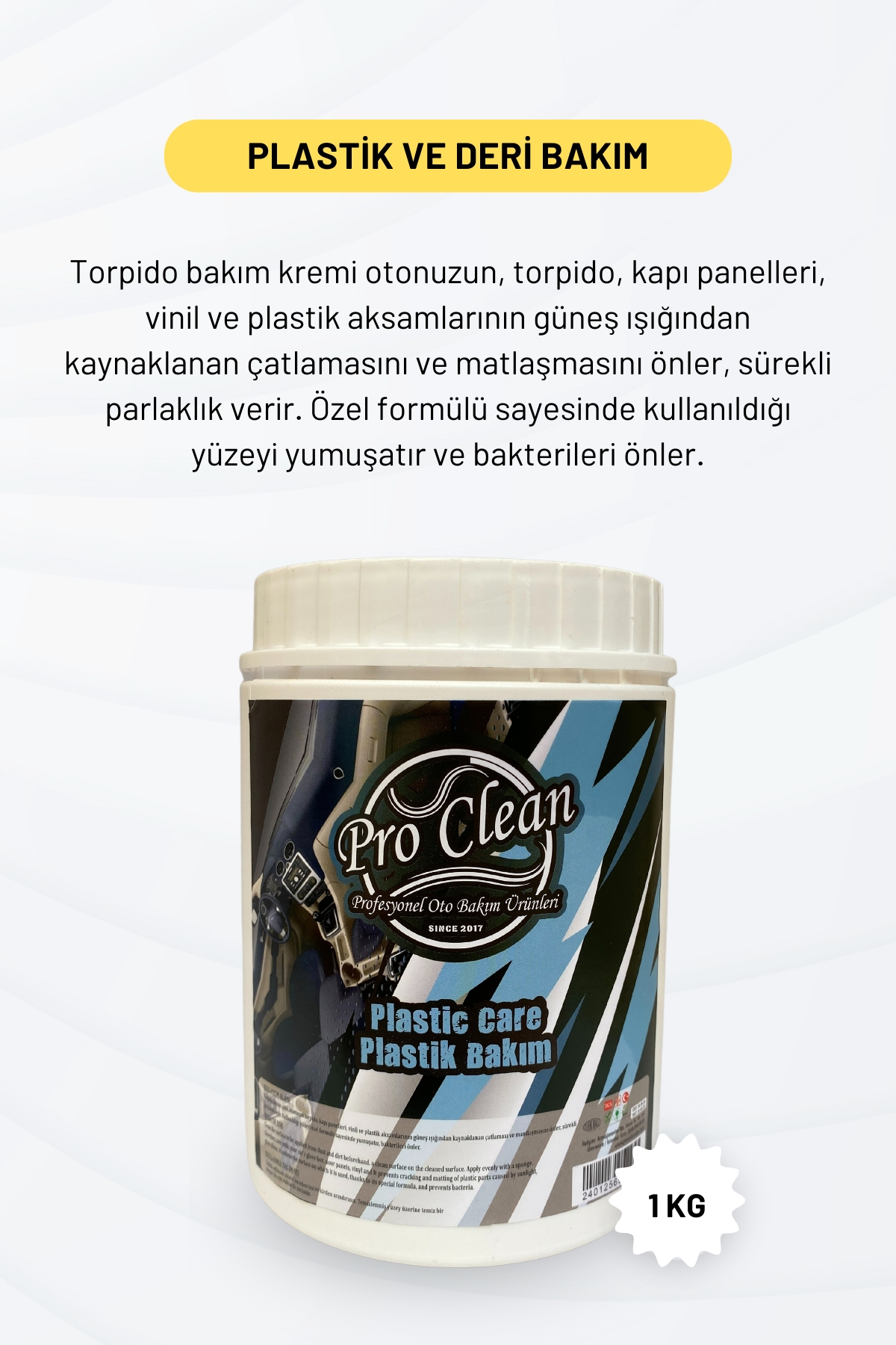 Proclean%20Oto%20Plastik%20ve%20Torpido%20Bakım%20Kremi%201kg