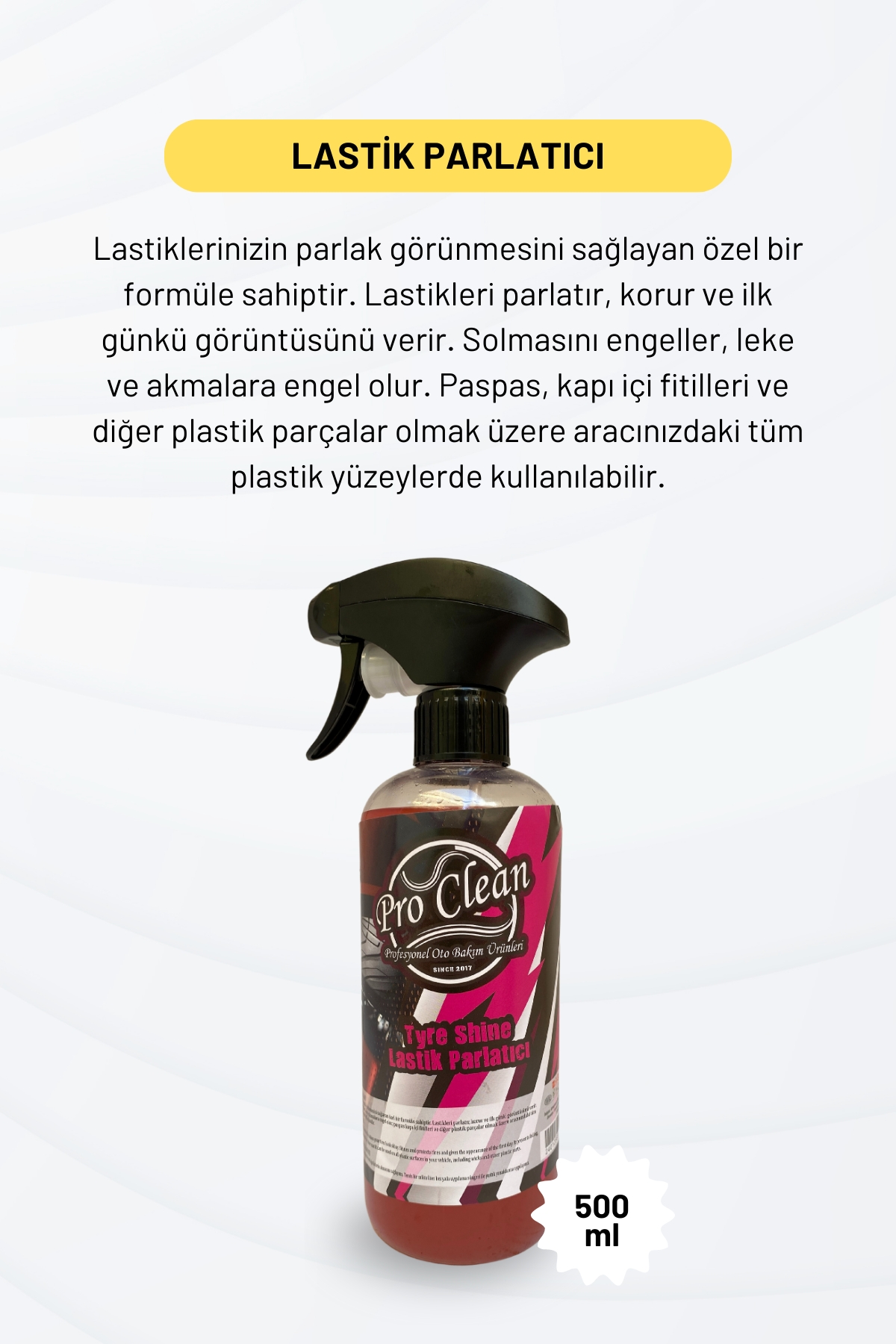 PROOCLEAN%20Lastik%20Parlatıcı%20Sıvı%20500%20ML