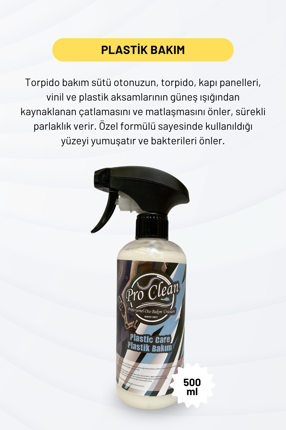 PROCLEAN%20Plastic%20Care%20Plastik%20Bakım%20SÜT%20500%20ml.