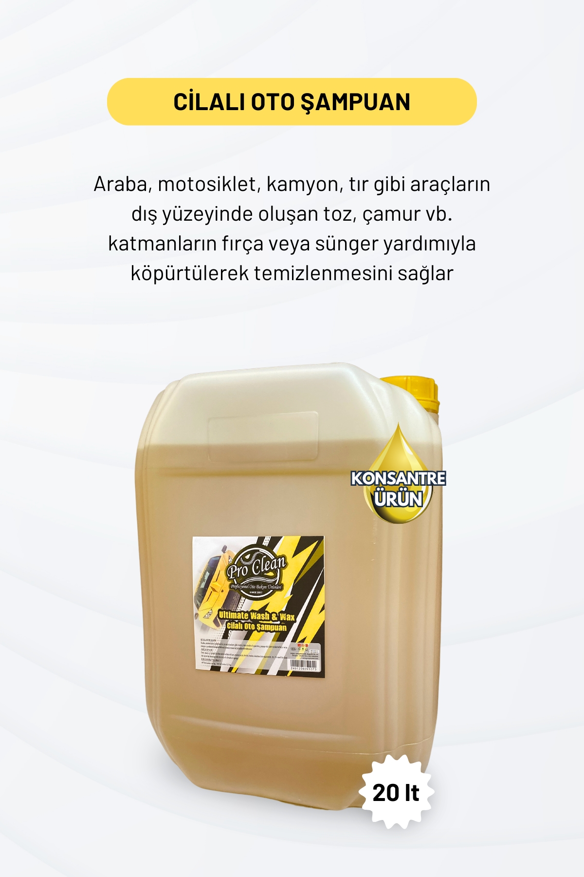 %20PROOCLEAN%20Cilalı%20Oto%20Şampuan%2020%20lt