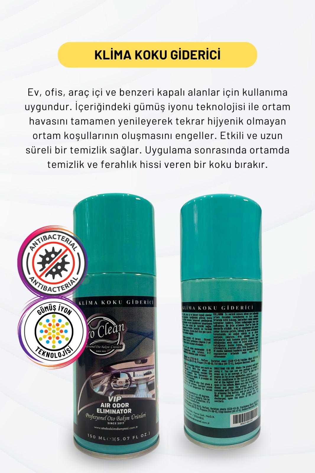 Proclean%20Klima%20Koku%20Giderici%20Temizleyici%20Amber&Vanilya